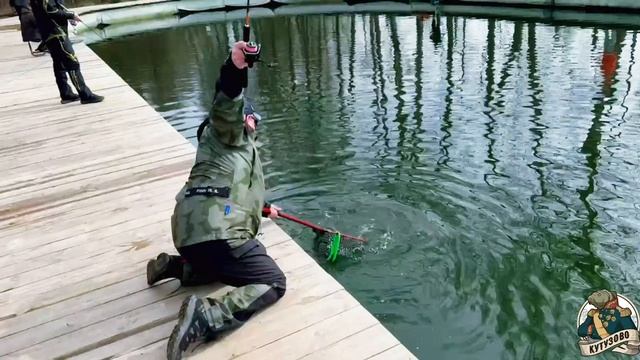 Промежуточные уловы на лесном пруду 13.04