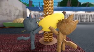 КОТ БАНАН 🐱🍌 выживание на улицах Роблокса (приключения роблокс анимация)