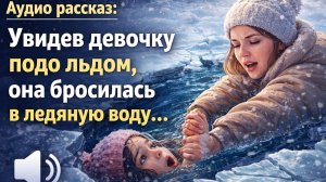 Аудио рассказ: Увидев девочку подо льдом, она бросилась в ледяную воду…