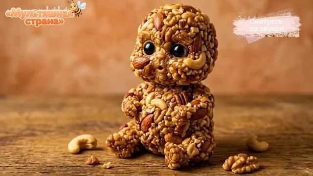 Сладкие малыши кушают. ИИ - анимация.