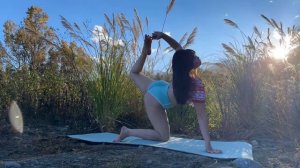 4K • Christmas Joy Yoga _ Stretching _ Relieve Stress with Scenic Nature _ Christmas Music ASMR