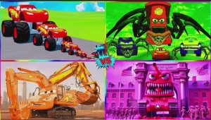 ГИГАНТСКИЙ МОЛНИЯ МАКВИН ПОЖИРАТЕЛЬ — Музыкальная Битва Машин под Хайповый Ритм 🏎️⚡️