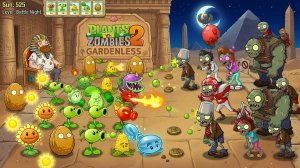 Зомби против растений 2 Gardendless Plants vs Zombies PvZ Растения против Зомби Битва прохождение