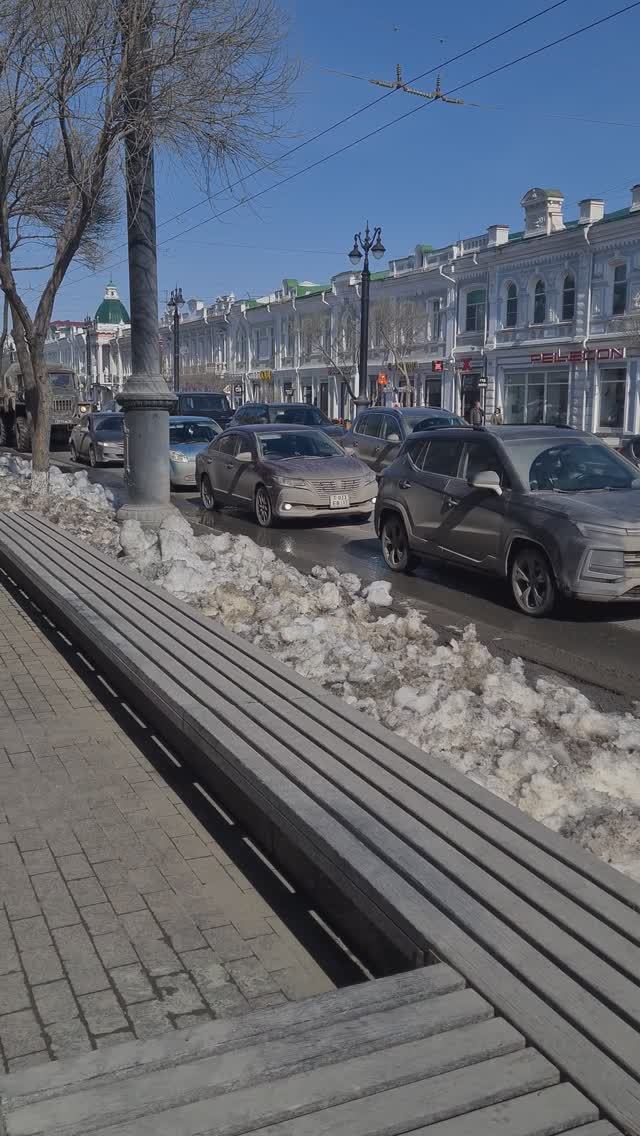 Омск. Знаменитая пешеходная улица.