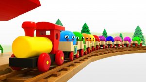 Учим Цвета и Цифры с паровозиком Тино! Видео для детей и малышей