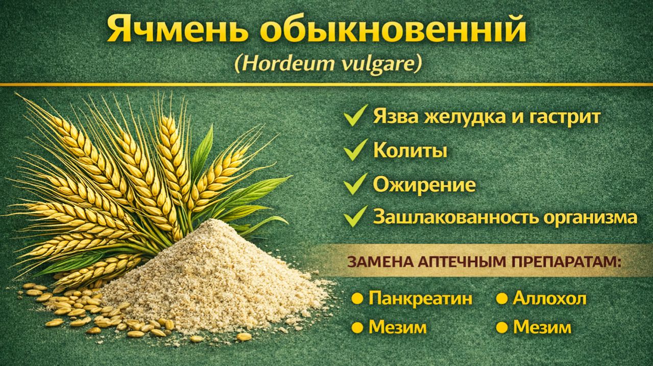 Ячмень обыкновенный (Hordeum Vulgare) - порошок