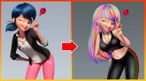 Магия Маринетт: Прекрасная трансформация Леди Баг - Раскраска для детей