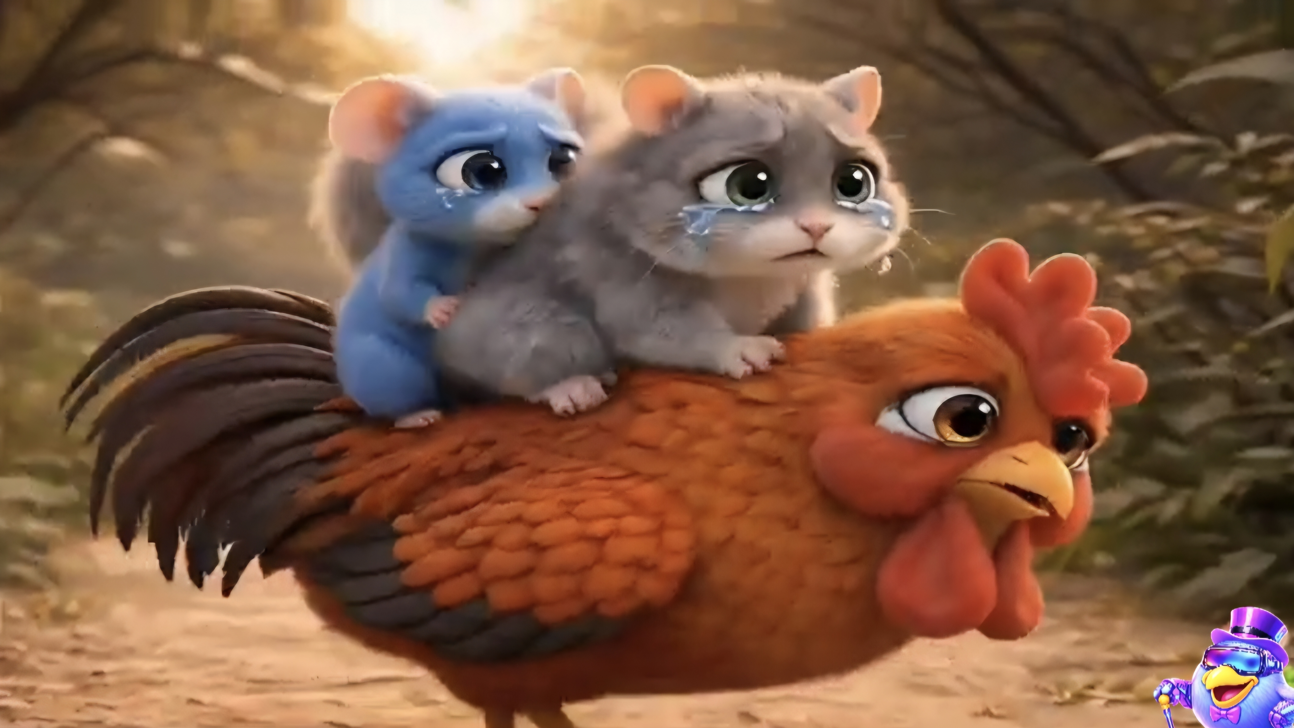 МУЛЬТИК ДЛЯ ДЕТЕЙ ПРО ЛЕСНОГО КРЫСЁНКА🐹  И ПЕТУШКА🐓 КАК ОНИ ВЕРНУЛИ ЛЮБИМУЮ ИГРУШКУ БЕЛКЕ.