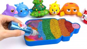 Мультики для детей. Разноцветные слаймы. Звуки АСМР для детей. Игрушки развивающие. Волшебство