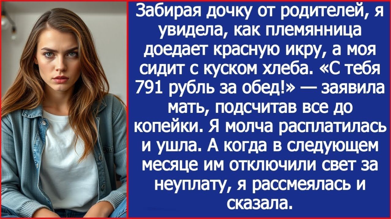 С тебя 791 рубль за еду! Заявила мать | ИСТОРИЯ ИЗ ЖИЗНИ | АУДИО РАССКАЗ | СЛУШАТЬ ИСТОРИЮ