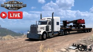 🔴 #americantrucksimulator Peterbilt 389, по карте Coast to Coast,, Руль PXN V10