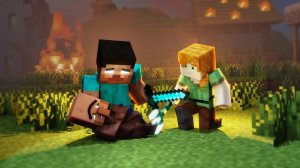 Алекс и Стив ЗАЩИЩАЮТ ЖИТЕЛЕЙ ДЕРЕВНИ - Майнкрафт Мультики