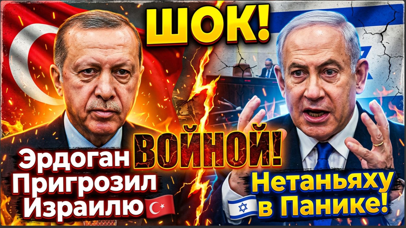 ШОК! Эрдоган Пригрозил Израилю ВОЙНОЙ! Нетаньяху в Панике!