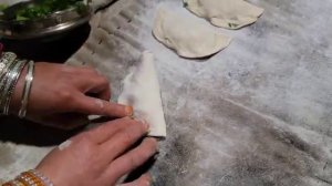 Ашак с фасолевой кашей.