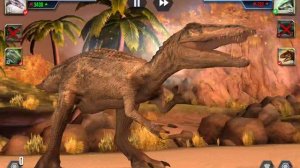 Сражения и победа, снова получила Бампи, « Я играю в Jurassic world the Game »