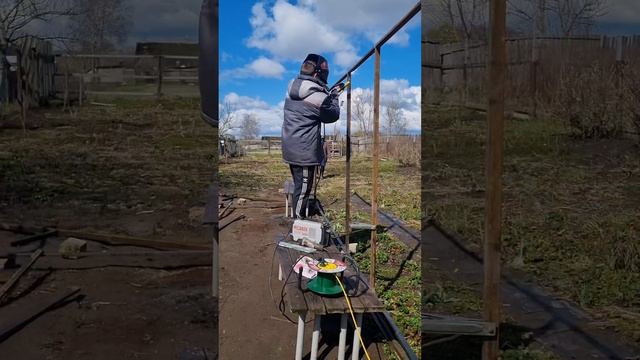 Делаю парник.Старый за зиму развалился
