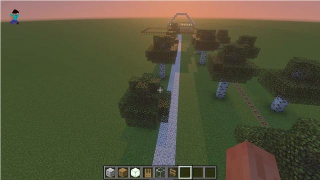 моё Село Молочное которое я сделал сам в Minecraft