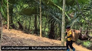 Охотники на горных кабанов: двое молодых людей поймали дикого кабана весом 35 кг