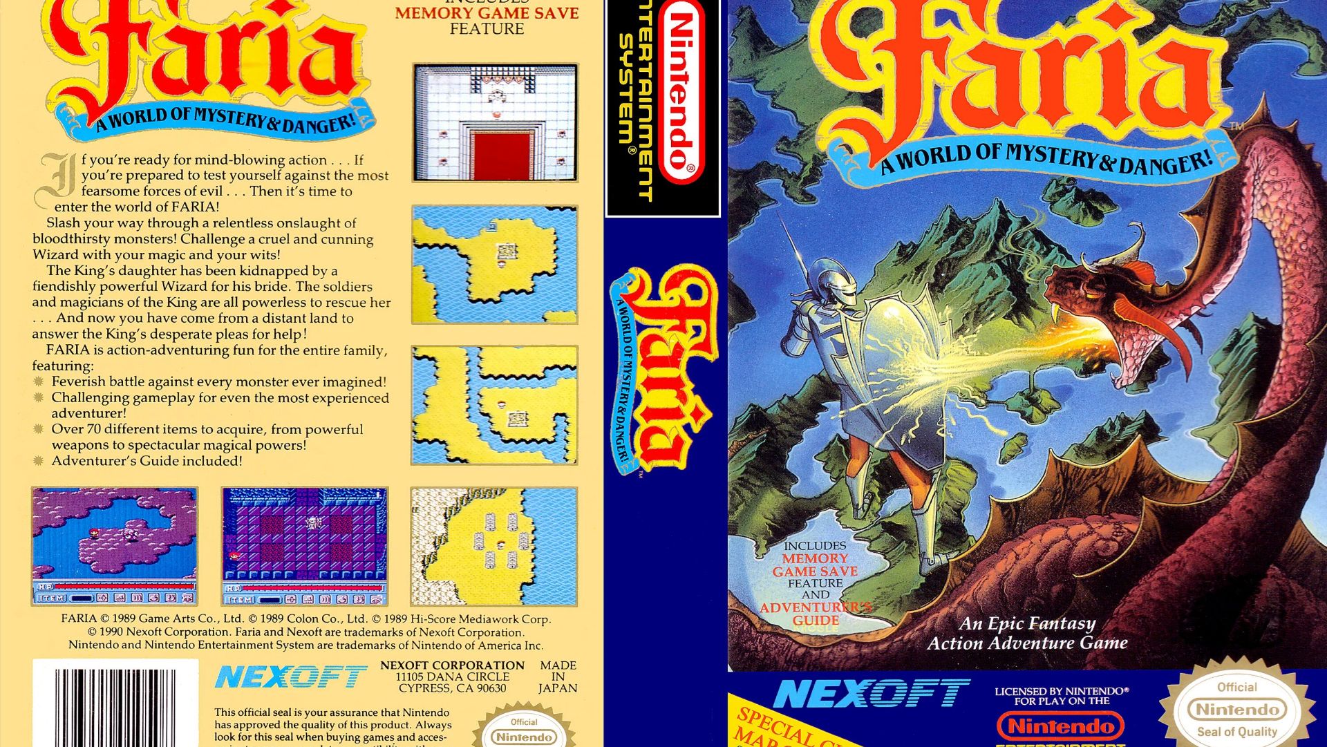 Faria A World Of Mystery & Danger! (NES)
