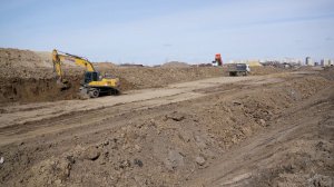 СТРОИТЕЛЬСТВО НОВОЙ ДОРОГИ В СОЛНЕЧНОМ