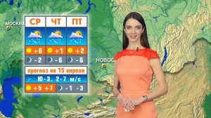 Прогноз погоды на 15 апреля в Новосибирске