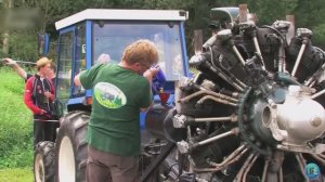 Запуск поршневого двигателя от самолёта