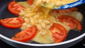 Белая фасоль с яйцами вкуснее пиццы, готовьте хоть каждый день! Никто не знает этот доступный рецепт