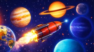 Космос мультфильм. Супергерой Кулакас Космическое путешествие. Мультик для малышей