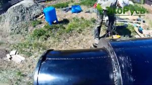 Как мы бурили скважину и установка кессона. 06.06.2017