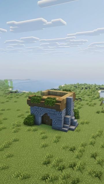 Простой средневековый дом в майнкрафт