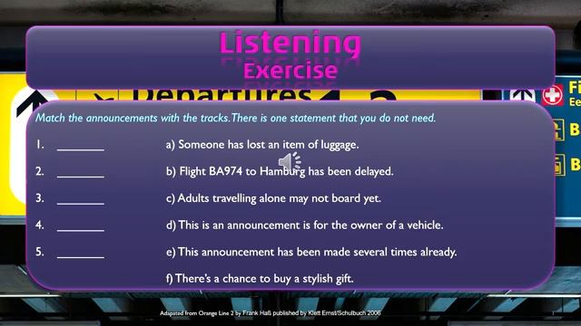 Airport Announcements English Listening (A2_B1)