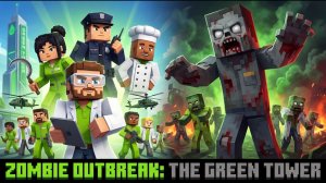 Город пал: оборона „Зелёной башни“ от нежити Майнкрафт