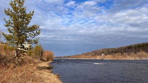 Река Ухта. Поселок Шудаяг. 12 апреля 2026 г.