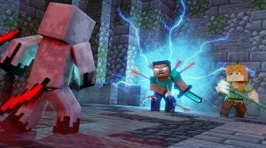 Существо 303 нападает на бедного Херобрина - Майнкрафт Мультики