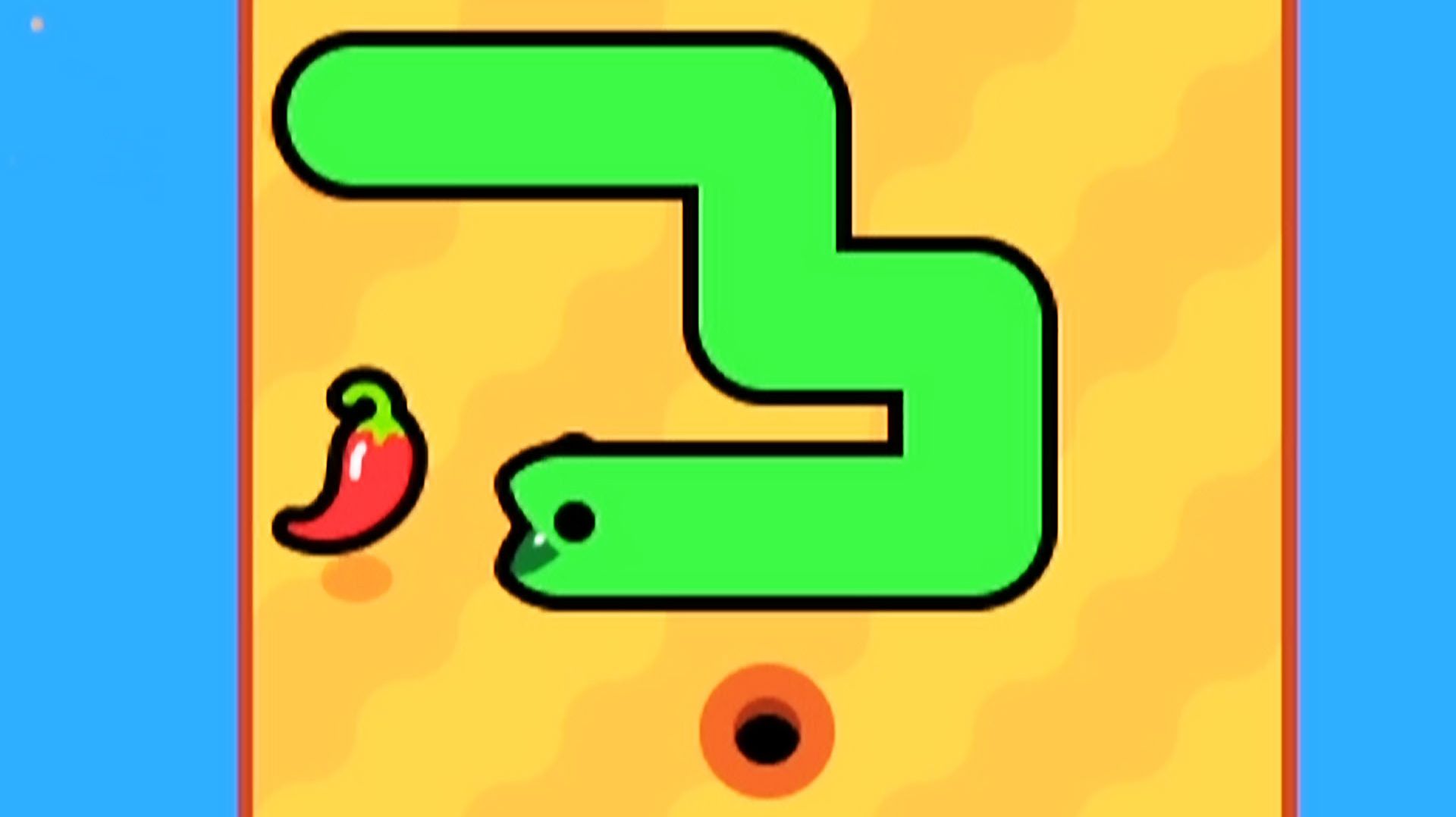 Помоги змее залезть в дырочку - Ssspicy