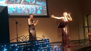 Концерт женского дуэта в санатории "Виктория". Композиция "На большом воздушном шаре" (05.01.25)