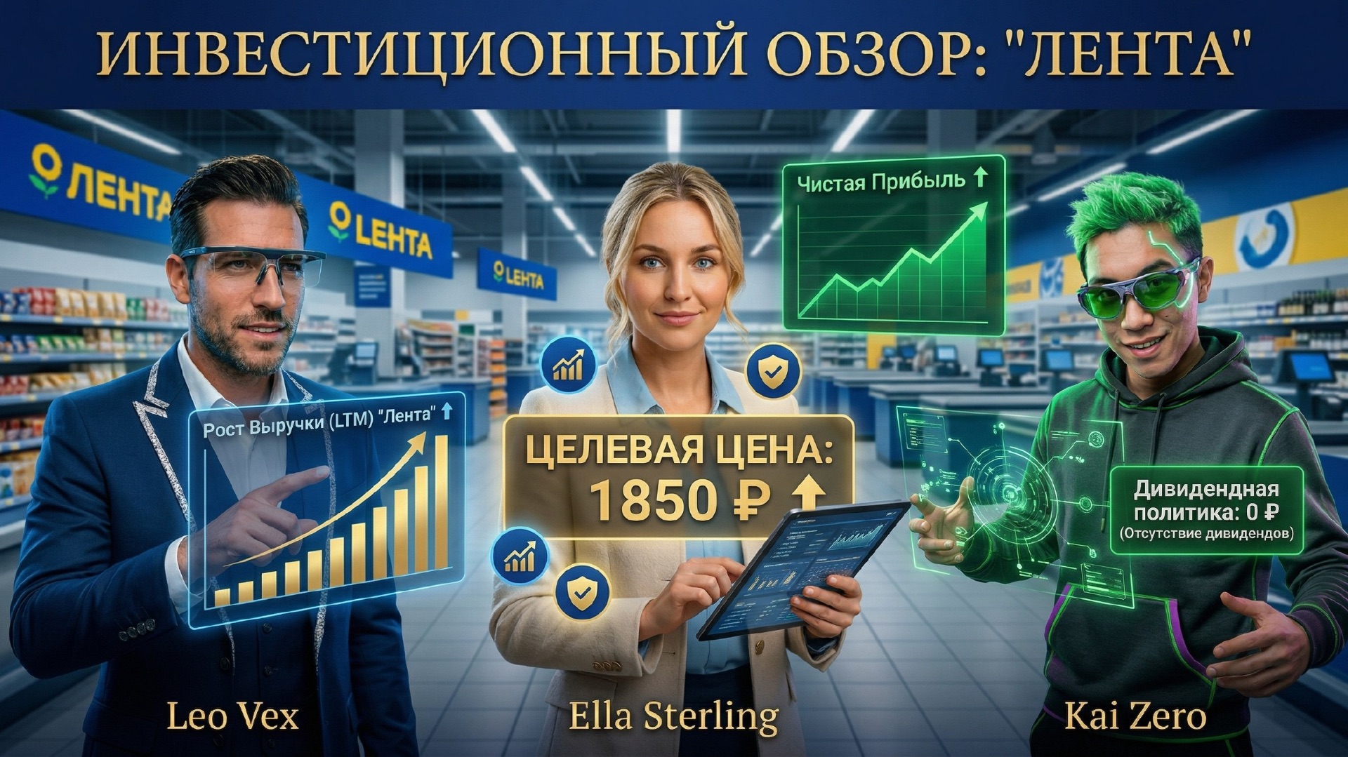 Лента: рост есть, дивидендов нет. Почему я выбираю Х5 и Магнит?