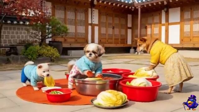 МУЛЬТИК ДЛЯ ДЕТЕЙ. ШЕФ-ПОВАРА- СОБАЧКИ ГОТОВЯТ КИМЧИ. ВИДЕО ДЛЯ ДЕТЕЙ. СМЕШНЫЕ ЖИВОТНЫЕ.