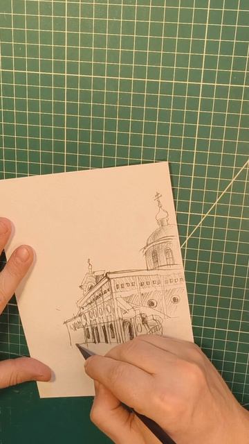 Архитектор рисует 4-й эскиз 🏛 Угадайте здание! #ГоворитАрхбюро