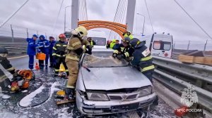 Ликвидация крупного ДТП на трассе М-12