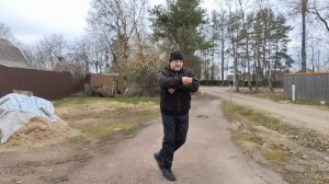 Занятия с палкой Тайцзи Бань в деревне (8)