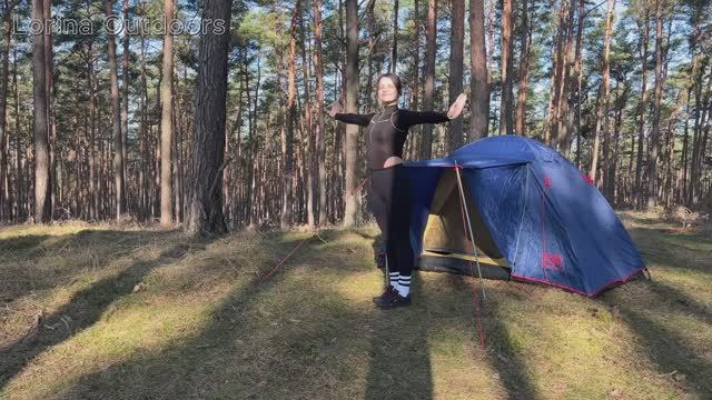 Одна в лесу собираю грибы. Готовлю еду. Аутдорс