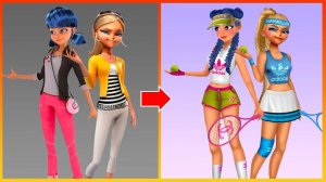 ЛедиБаг и Хлоя: Новые образы - Раскраска для детей