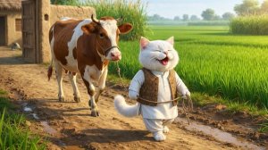 Деревенская кошка и волшебный кувшин с водой 🐱✨ | Душещипательная грустная история