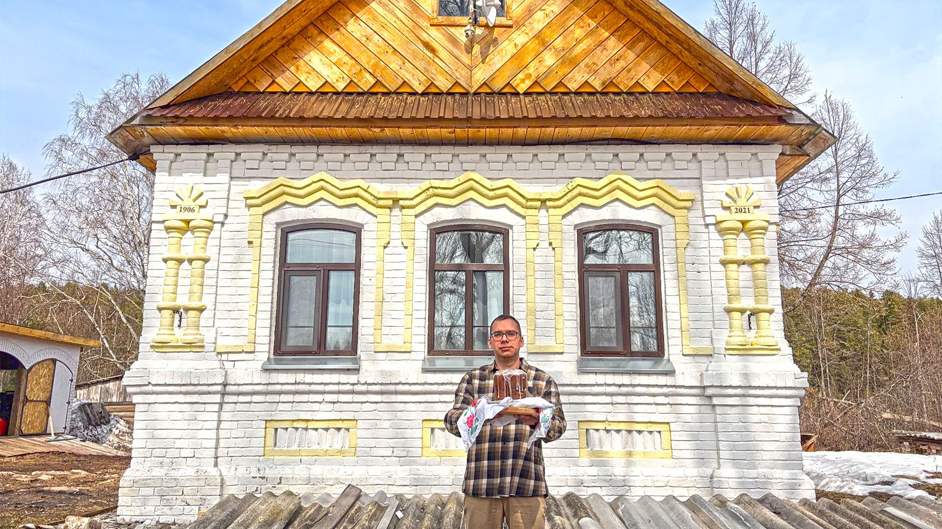 Первая мебель для мансарды готова! Пасха на хуторе. Живу один в деревне