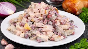 Салат "С ДЫМКОМ"  Готовлю на каждый праздник — всегда МАЛО!