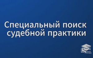 СПС Консультант Плюс: Специальный поиск судебной практики