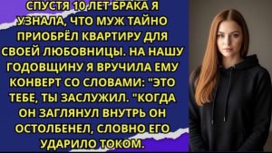 Спустя 10 лет брака я узнала, что муж тайно приобрёл квартиру для своей любовницы!