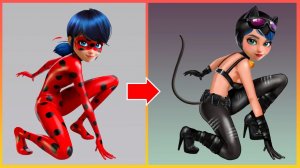 Секретный костюм Леди Баг: Женщина кошка - Раскраска для детей