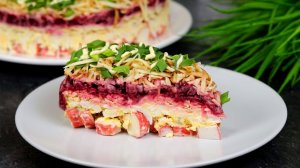 Салат "Корпоратив" - удивил ВСЕХ, и без рецепта никто не ушел! Лучший на праздничный стол